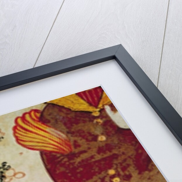 Shah Abbas I and a Courtier offering fruit and drink by School Persian