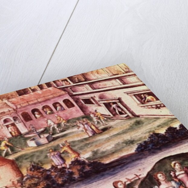 Concert in the Courtyard of a Chateau by Leonard (school of) Limousin