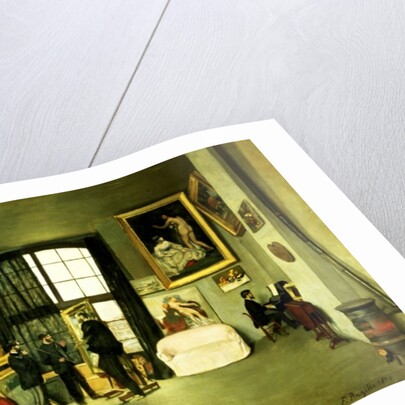 Bazille's Studio, 1870 by Jean Frederic Bazille