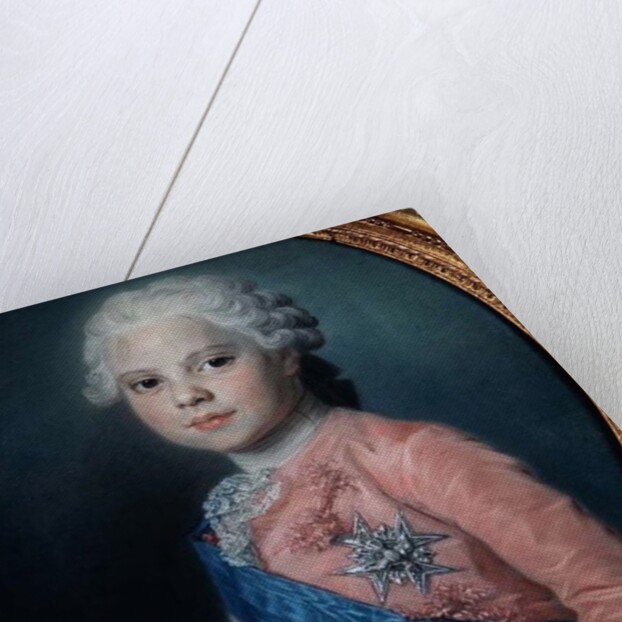 Portrait of Louis of France Count of Provence and future King Louis XVIII by Maurice Quentin de la Tour