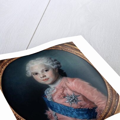 Portrait of Louis of France Count of Provence and future King Louis XVIII by Maurice Quentin de la Tour