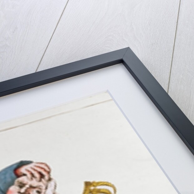 Caricature of Louis XVIII 1815 by French School