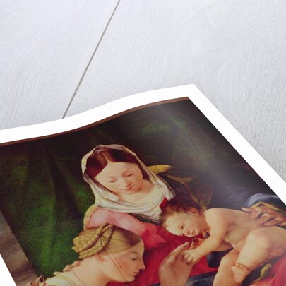 Detail of The Mystic Marriage of Saint Catherine by Lorenzo Lotto