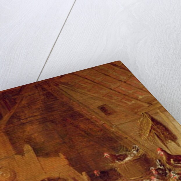 Interior of a Barn by Frans Ryckhals