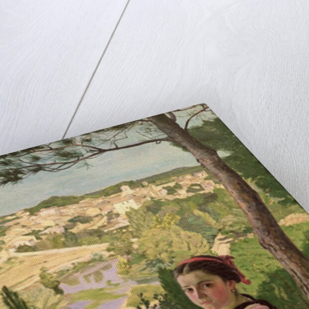 View of the village, Castelnau, 1868 by Jean Frederic Bazille