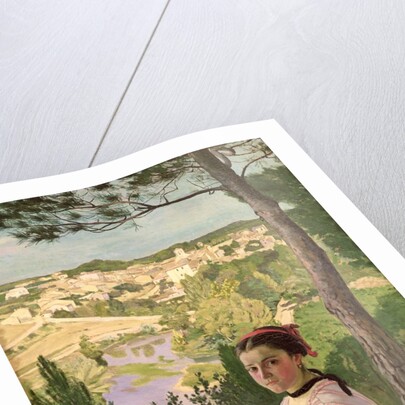 View of the village, Castelnau, 1868 by Jean Frederic Bazille