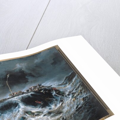 Shipwreck of the Three-Master 'The Emily' in 1823, 1865 by Louis Eugene Gabriel Isabey