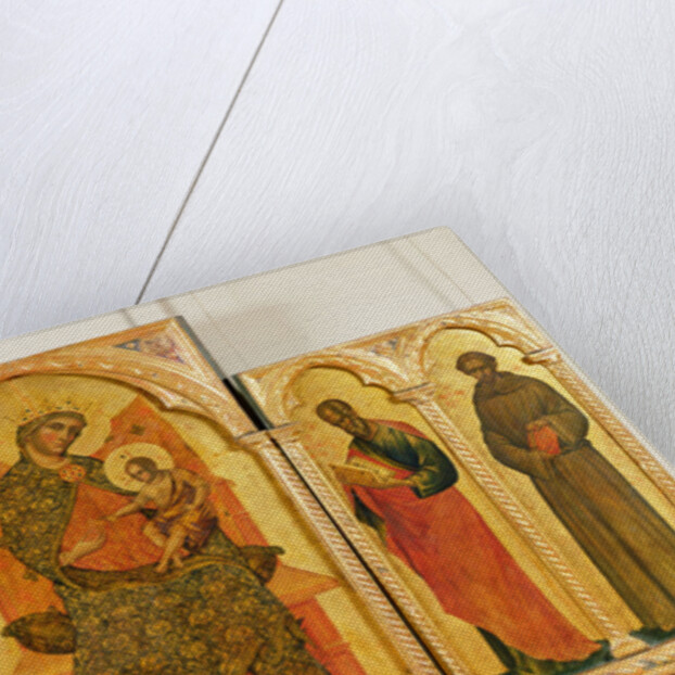 Virgin and Child with St. Francis, John the Baptist, St. John the Evangelist, St. Anthony of Padua, 1354 by Paolo Veneziano