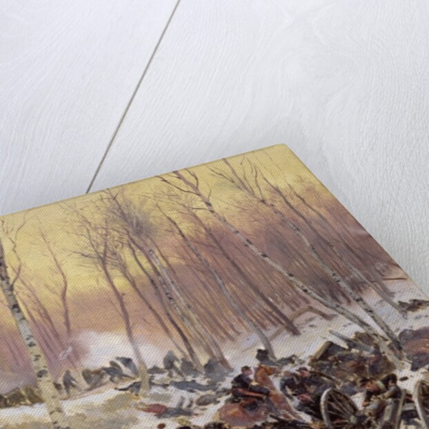 Artillery Combat in a Wood during the Siege of Paris, 1870-71 by Jean-Baptiste Edouard Detaille