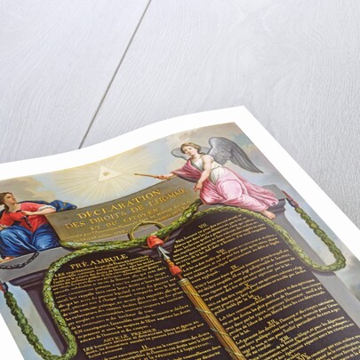 Declaration of the Rights of Man and Citizen, c.1789 by Jean Jacques Francois Le Barbier