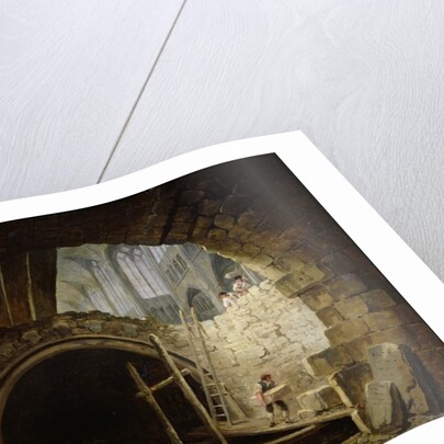 Plundering the Royal Vaults at St. Denis in October 1793 by Hubert Robert