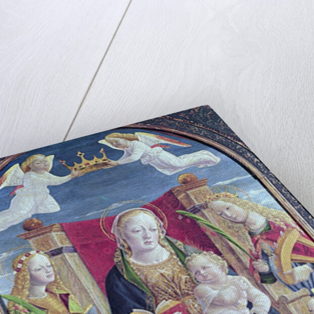 Madonna and Child with Angel Musicians, c.1490-1500 by School Lombard