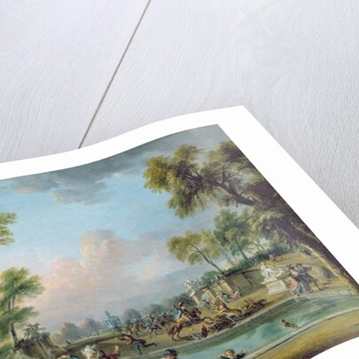 The Charge of the Prince of Lambesc in the Tuileries Gardens, 12th July 1789 by Jean-Baptiste Lallemand