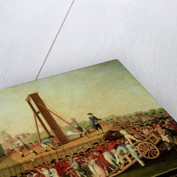 The Execution of Marie-Antoinette 16th Oct 1793 by Danish School