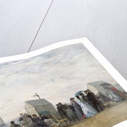 The Beach at Trouville, 1867 by Eugene Louis Boudin