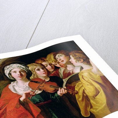 St. Cecilia with a Choir by Domenichino (1581-1641)