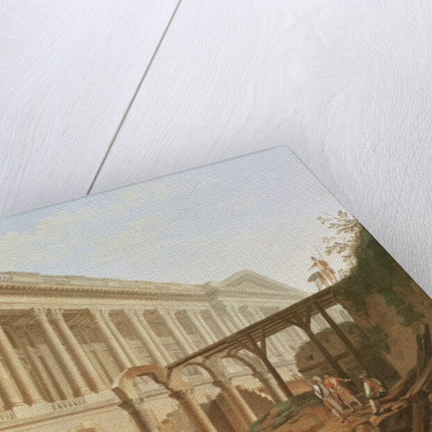 Demolition of the Hotel de Bourbon and clearing the Louvre Colonnade, c.1764 by Pierre Antoine Demachy