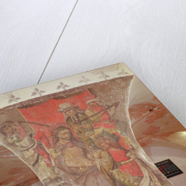 The Mocking of Christ, mural from the crypt by School Flemish