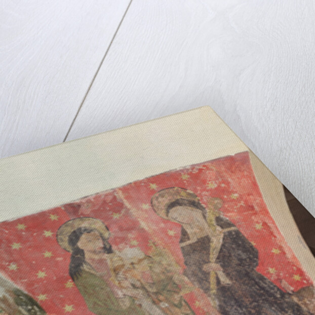 St. Simon and St. Claire, mural from the crypt, c.1480-1540 by School Flemish