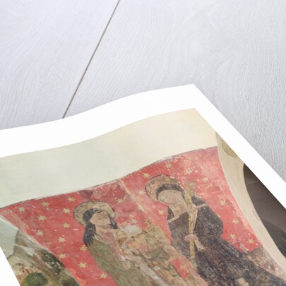 St. Simon and St. Claire, mural from the crypt, c.1480-1540 by School Flemish