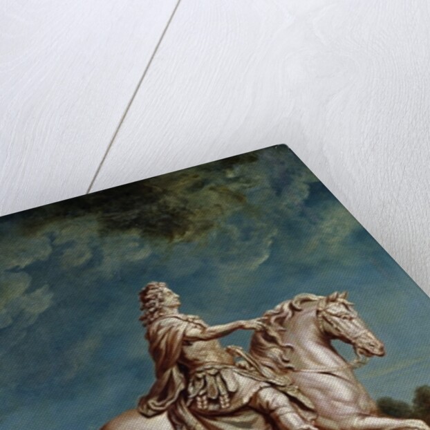 Transporting the Equestrian Statue of Louis XIV from the Workshop at the Convent of the Capucines in 1669, after 1669 by Rene Antoine Houasse