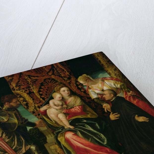 Virgin and Child between St. Justine and St. George, with a Benedictine monk by Veronese