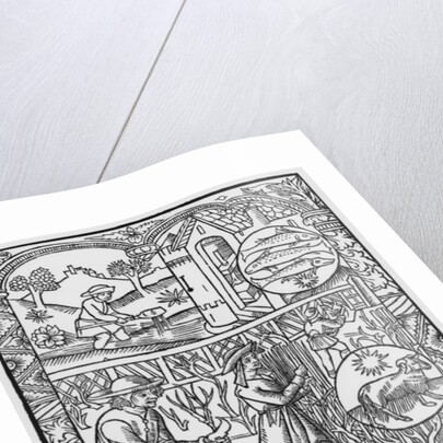 March, fishing and pruning trees, Pisces by Pierre Le Rouge