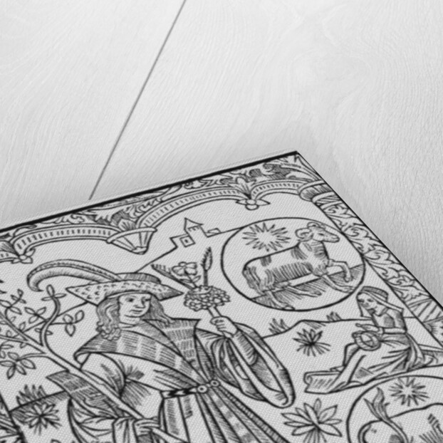 April, flowers, Aries by Pierre Le Rouge