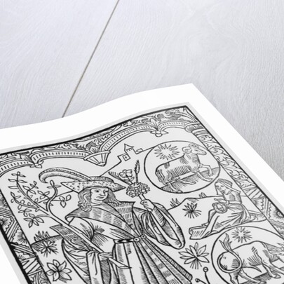 April, flowers, Aries by Pierre Le Rouge