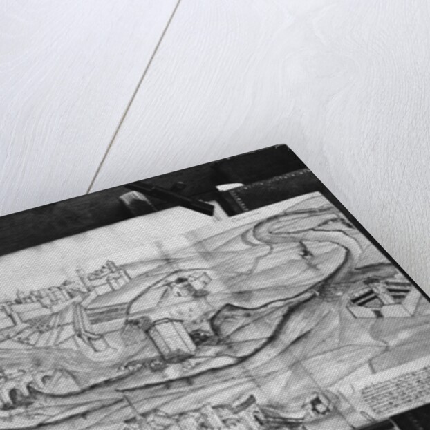 The city and the village of Carcassonne, 1462 by French School