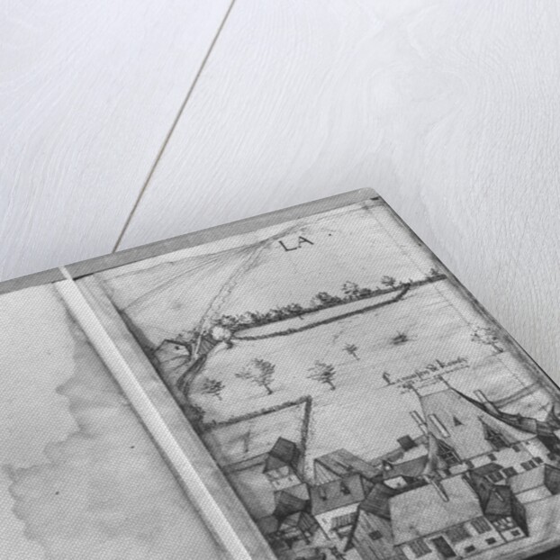 Fol.1 La Croix-aux-Mines village, Lorraine. The house of Kointz, the controller of the mines and fol.25v, signature of the artist, c.1530 by Heinrich Gross or Groff