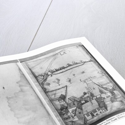 Fol.1 La Croix-aux-Mines village, Lorraine. The house of Kointz, the controller of the mines and fol.25v, signature of the artist, c.1530 by Heinrich Gross or Groff