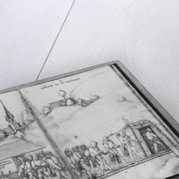 Silver mine of La Croix-aux-Mines, Lorraine, fol.7v and fol.8r, collectors entering the mine, c.1530 by Heinrich Gross or Groff