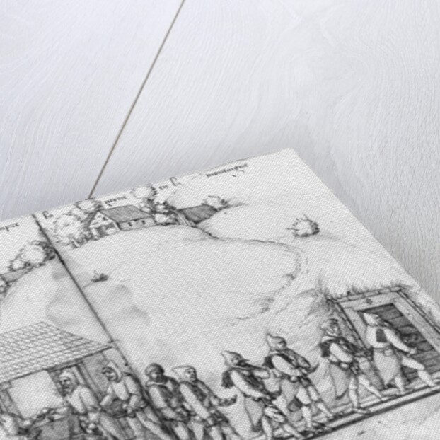 Silver mine of La Croix-aux-Mines, Lorraine, fol.9v and fol.10r, miners and their hammers, c.1530 by Heinrich Gross or Groff