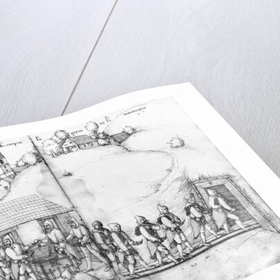 Silver mine of La Croix-aux-Mines, Lorraine, fol.9v and fol.10r, miners and their hammers, c.1530 by Heinrich Gross or Groff