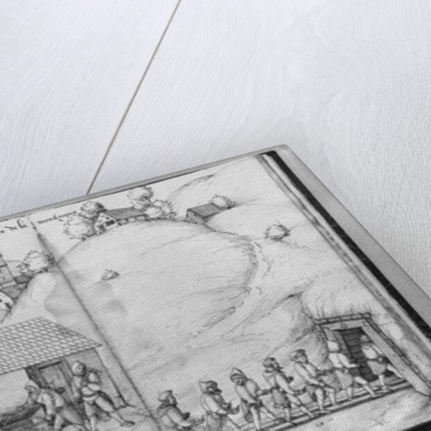 Silver mine of La Croix-aux-Mines, Lorraine, fol.10v and fol.11r, miners pushing trucks, c.1530 by Heinrich Gross or Groff