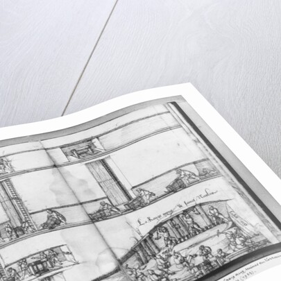 Silver mine of La Croix-aux-Mines, Lorraine, fol.13v and fol 14r, the red mine of St. Nicholas, c.1530 by Heinrich Gross or Groff