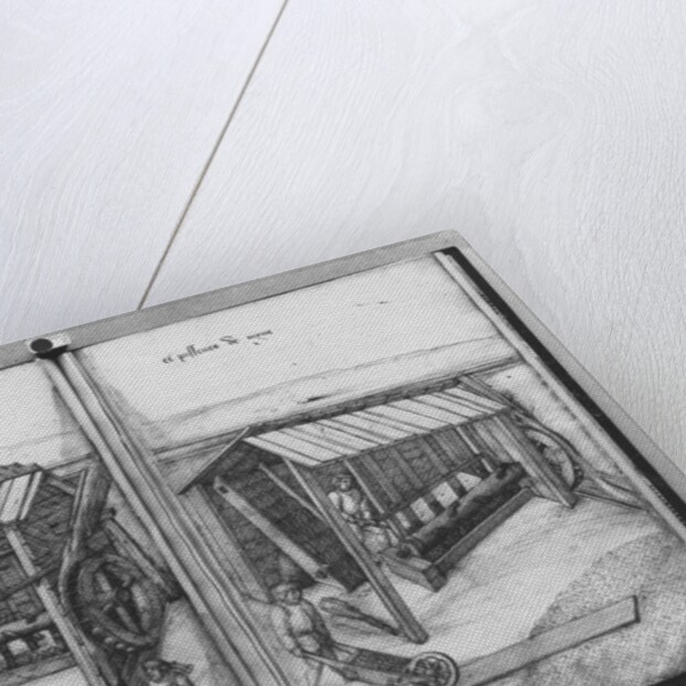 Silver mine of La Croix-aux-Mines, Lorraine, fol.16v and fol.17r, crushing and washing the ore, c.1530 by Heinrich Gross or Groff