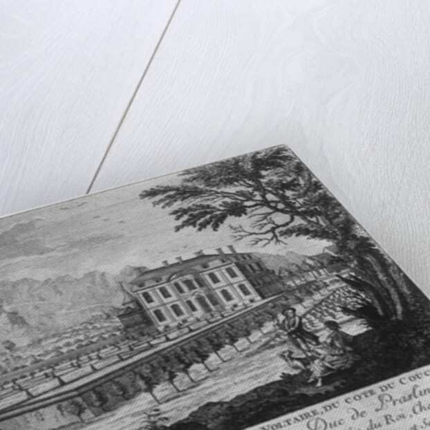 Voltaire's house in Ferney, west side by Louis Signy (after)