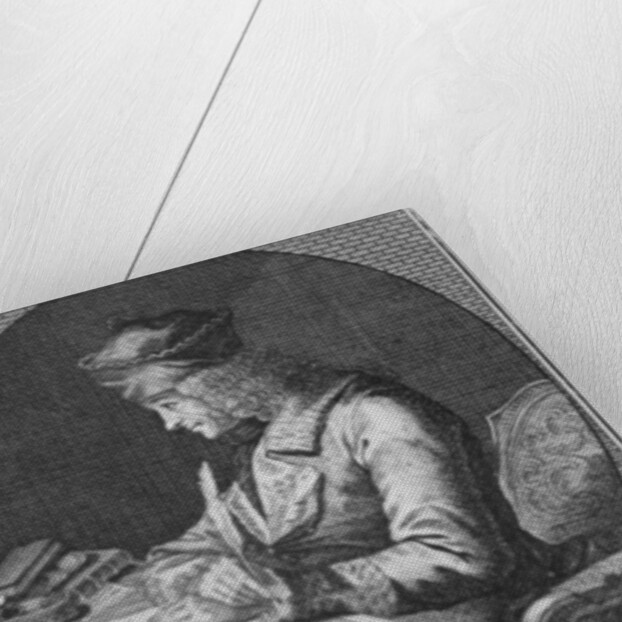 Portrait of Voltaire at Ferney, engraved by Joseph Friedrich Rein by French School