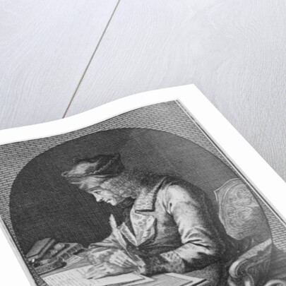 Portrait of Voltaire at Ferney, engraved by Joseph Friedrich Rein by French School