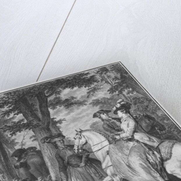 The meeting at the Bois de Boulogne by Jean Michel the Younger Moreau (after)