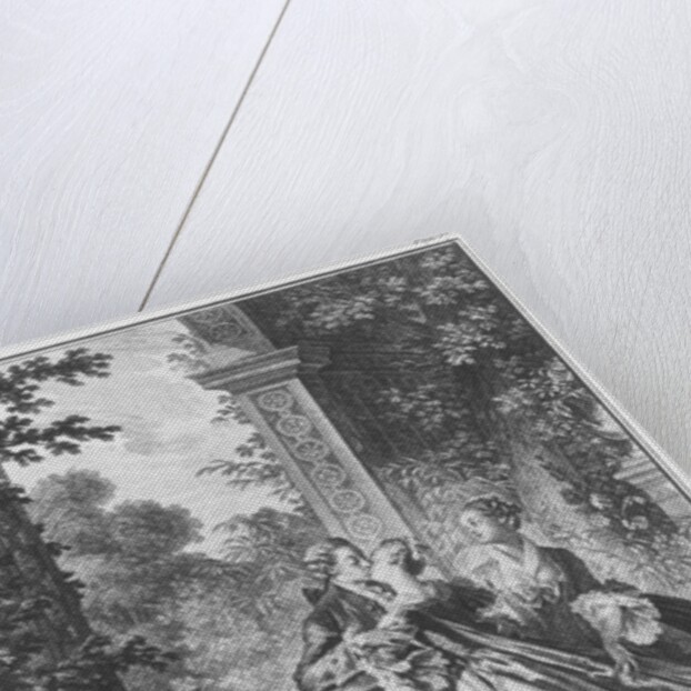 The first kiss of love, volume I, page 37 by Jean Michel the Younger (after) Moreau