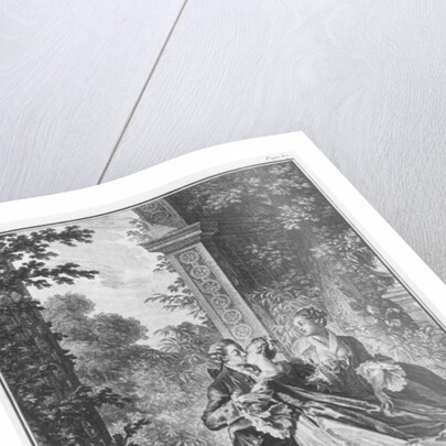 The first kiss of love, volume I, page 37 by Jean Michel the Younger (after) Moreau