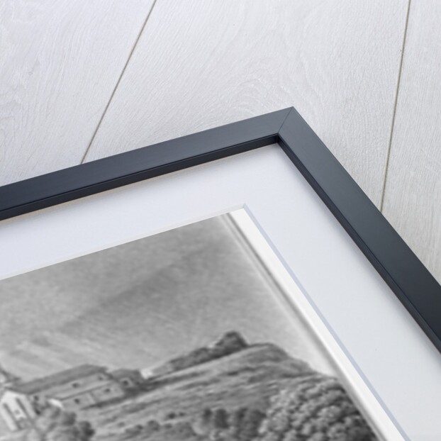 View of the Cacault bridge and the village of Pallet, near Clisson, ruins of the house of Abelard by Claude Thienon