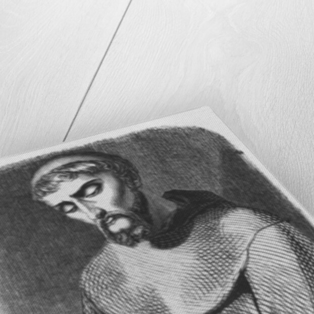 Abelard as monk at Saint-Gildas-de-Rhuys by Jean Francois (after) Gigoux