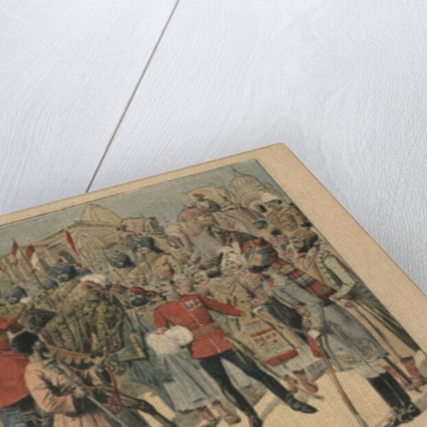 Habibullah Kahn Emir of Afghanistan arriving at Peshawar, India by French School