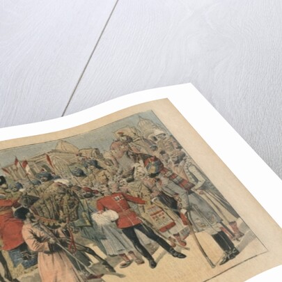 Habibullah Kahn Emir of Afghanistan arriving at Peshawar, India by French School