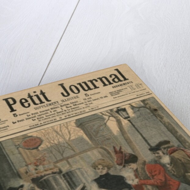 Street scenes of Paris, breakfast in open air by French School