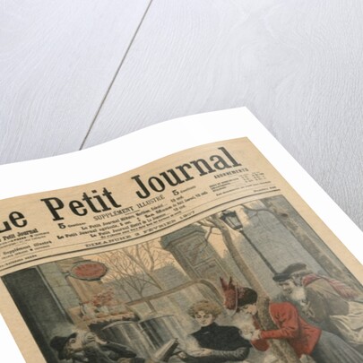 Street scenes of Paris, breakfast in open air by French School